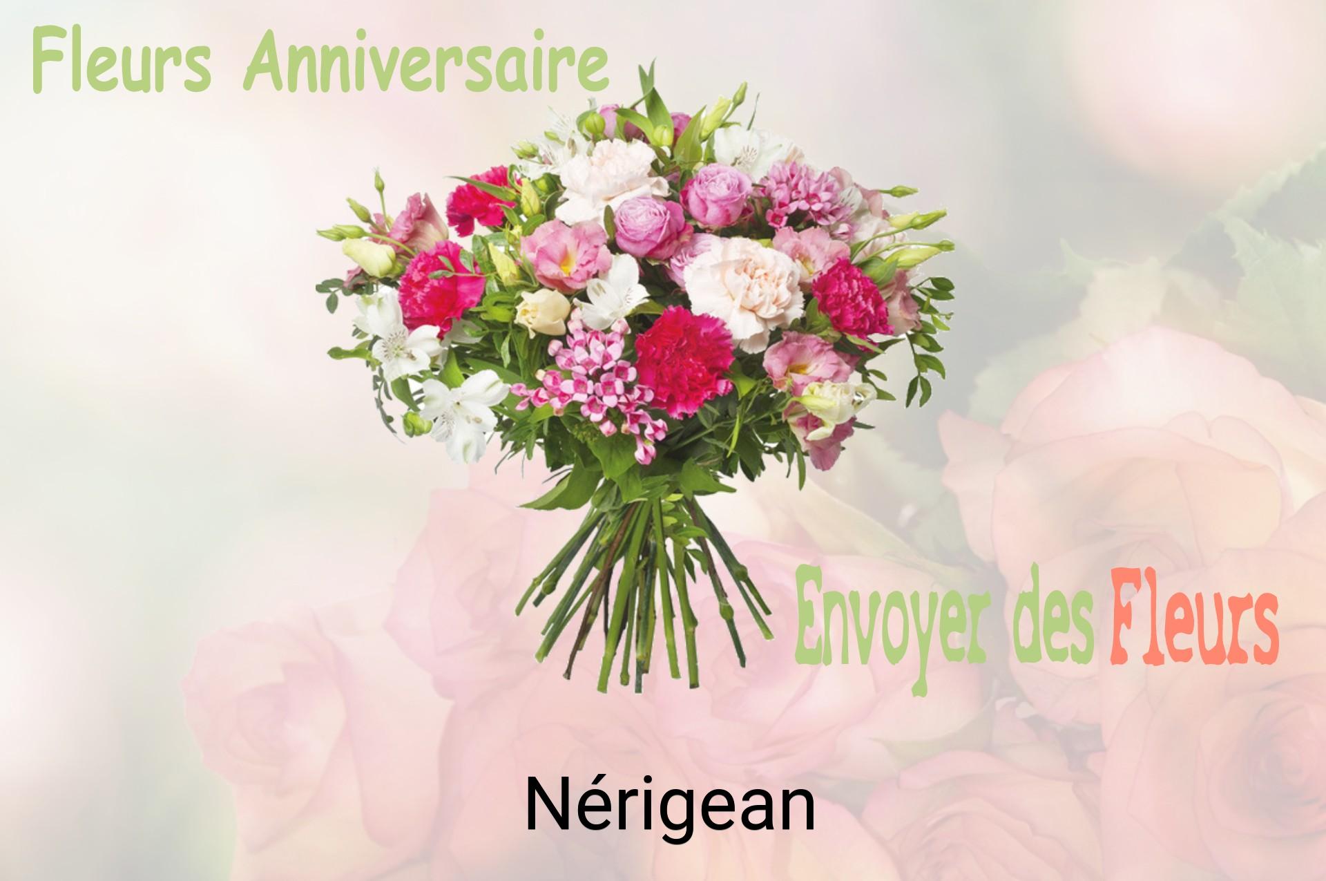 Bouquet de fleurs d’anniversaire livré à Nérigean